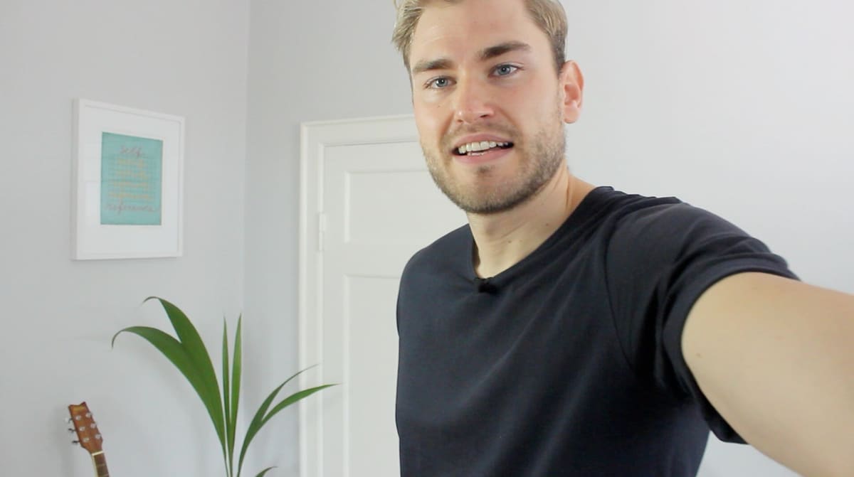Rued recording a video
